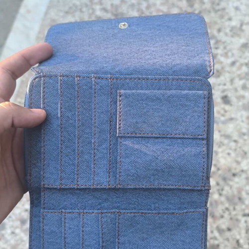 Vintage wallet like new, turquoise