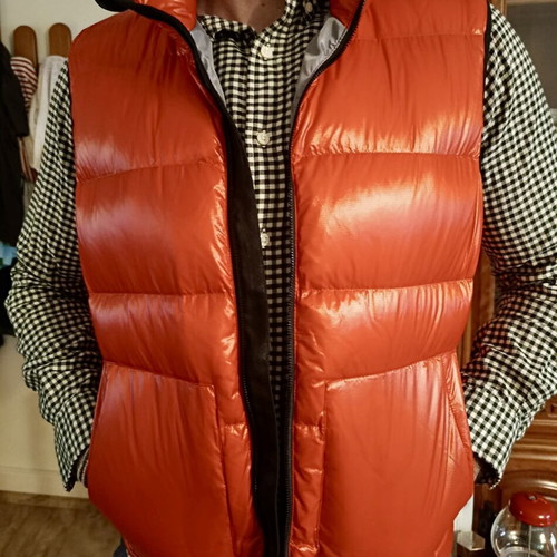 La Martina vest with down filling, like new, orange, size XL
