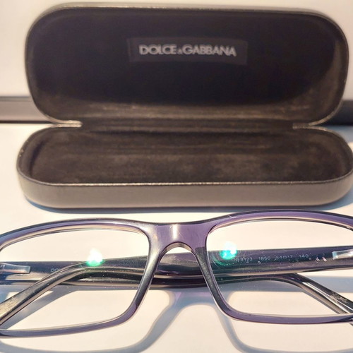 Dolce & Gabbana eyeglasses used, blue acetate unisex
