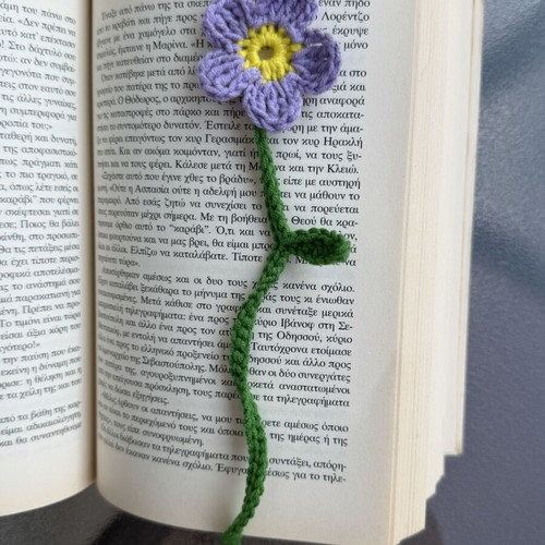 Handmade crochet flower bookmark new