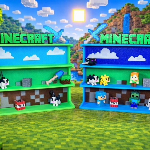 Large Minecraft kinder joy display stand new
