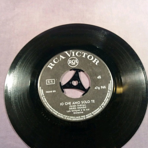 Sergio Endrigo Io che amo solo te 7" used, very good condition x5