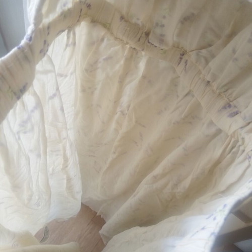 Romantic dress H&M used, floral pastel colors, back opening, XL