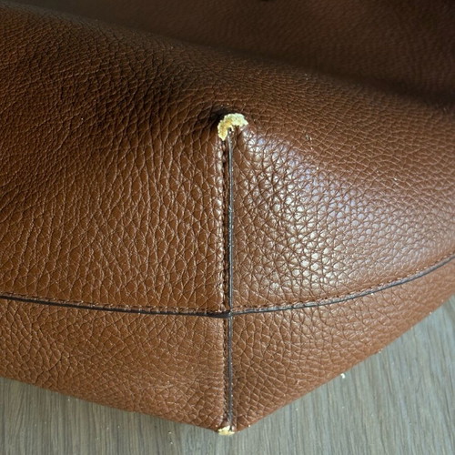 Ralph Lauren double-sided hand bag used, brown and red