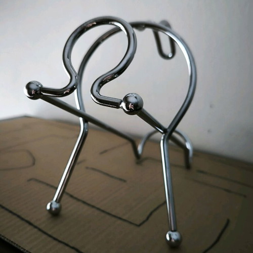 Bottle holder for wine and liqueur, like new, metal