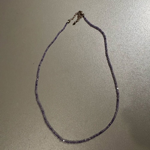 Purple necklace with beads new