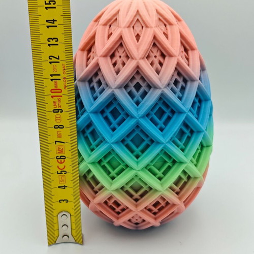 3D Printed Easter Egg Mandala New Decorative Container 15cm