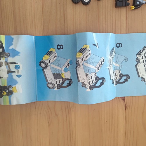 Lego vintage set Precinct Cruiser 6506 used with printed doors