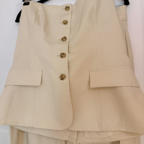 Zara strapless vest and pants set new, beige