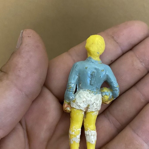 Bozo series AEK football goalkeeper figure from 1970s