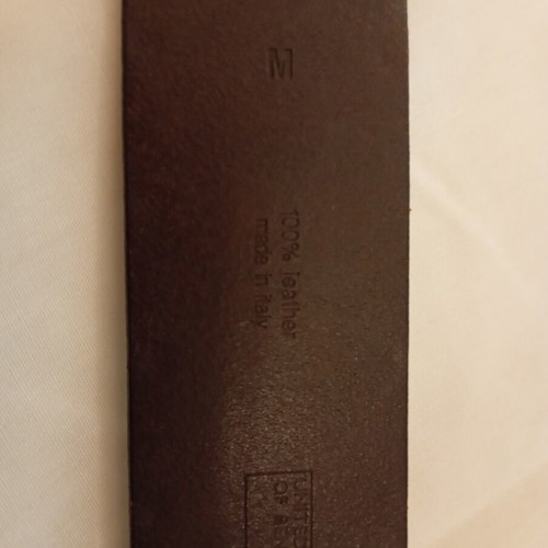 Benetton leather belt like new, boho brown with studs and red detail