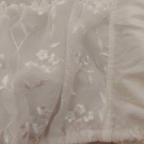 Landhaus white embroidered crop top