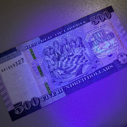 Liberia 500 Dollars UNC Banknote 2022 uncirculated