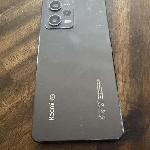 Xiaomi Redmi Note 12 5G smartphone used, Onyx Gray
