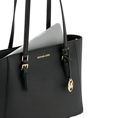 Τσάντα Michael Kors Charlotte 3 σε 1 καινούργια, μαύρη με χρυσαφί λεπτομέρειες