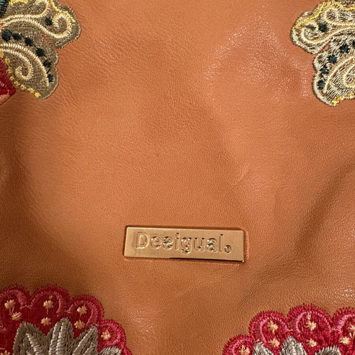 Desiqual Lima backpack like new, brown and colorful
