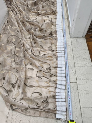 Curtain used, 5 meters height, 2.52 width