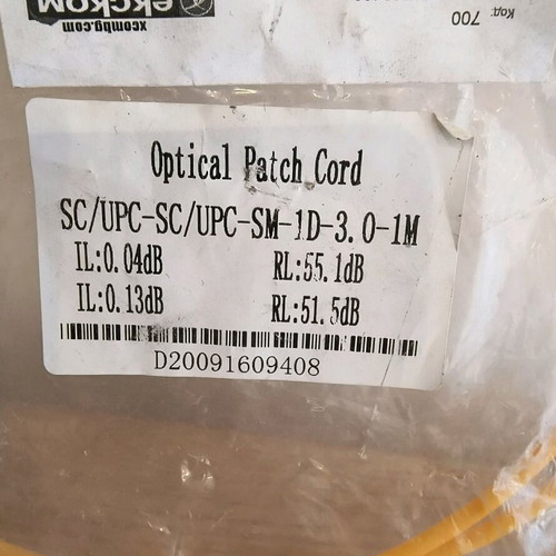 Optical patch cord SC/PC-SC/PC Simplex 1m new