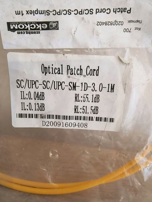 Optical patch cord SC/PC-SC/PC Simplex 1m new