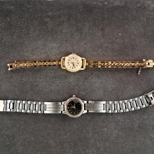 Gold and silver watch like new