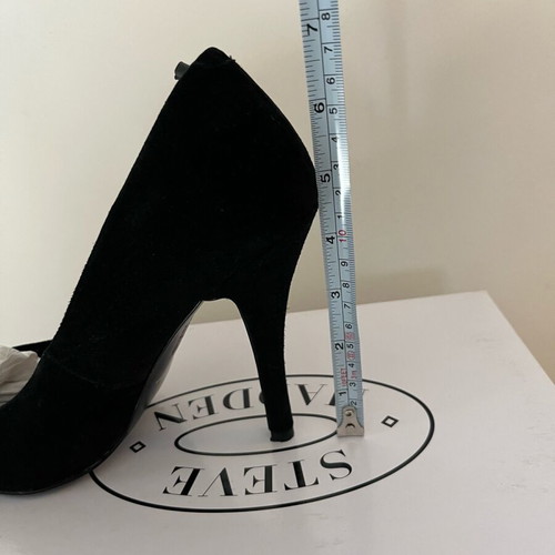 Steve Madden Intrude black suede pumps new, 12 cm heel