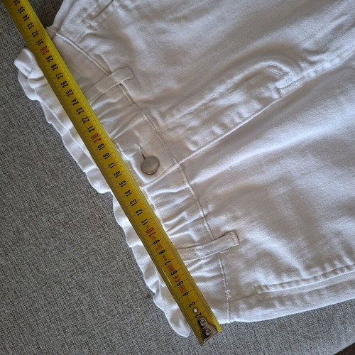 White denim pants like new, size S/M, cotton