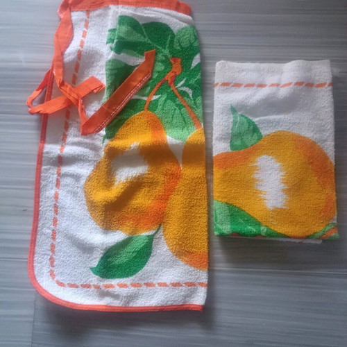 Kitchen apron and towel set new, 100% cotton