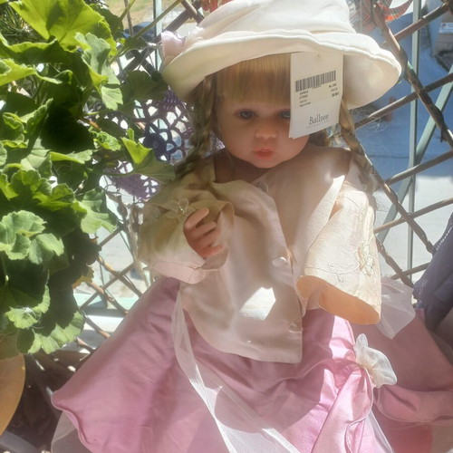 Baptism set satin, organza, pearls, tulle, rhinestones like new
