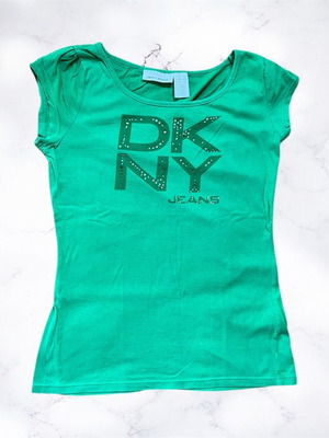 DKNY women's sleeveless top green like new, size XS