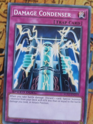 Damage Condenser κάρτα Yu-Gi-Oh! σαν καινούργιο, Normal Trap