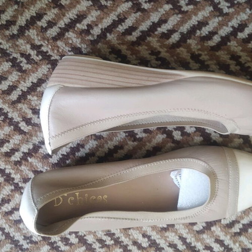 D Chicas Leather Women's Shoes Size 38 Beige like new