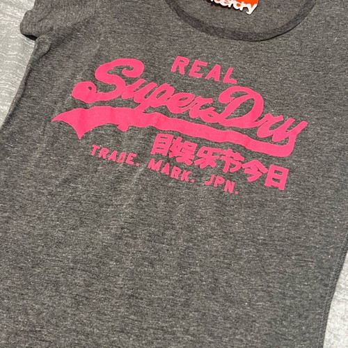 Superdry woman t shirt XS like new, grey