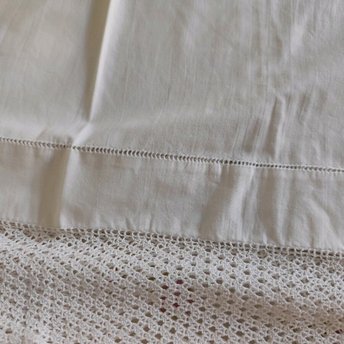 Handmade white pillowcases like new