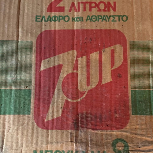 Seven Up box used collectible 90s