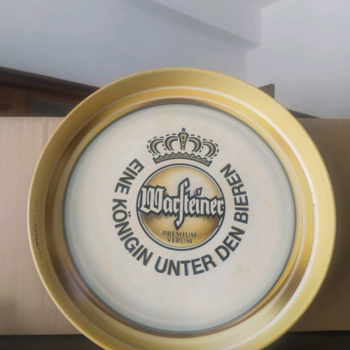 Warsteiner plastic beer serving tray suitable for use or collectors