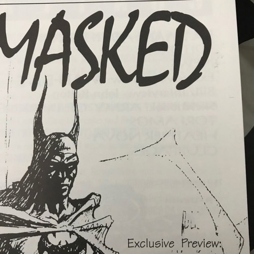 John Bolton Unmasked #1 Batman Man-Bat Preview Sketchbook new