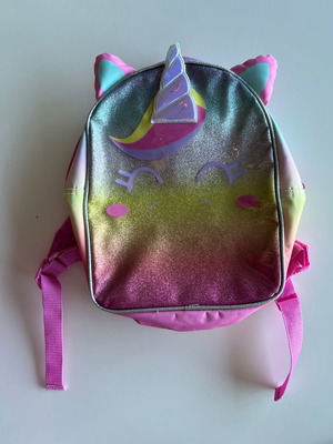 Unicorn glitter backpack for little girls