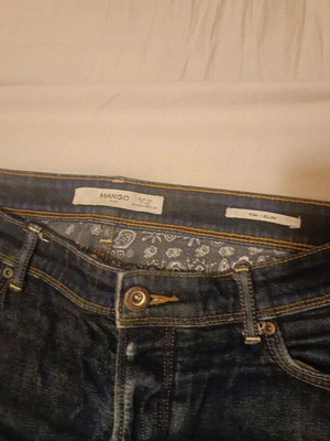 Mango denim pants used size 42 blue