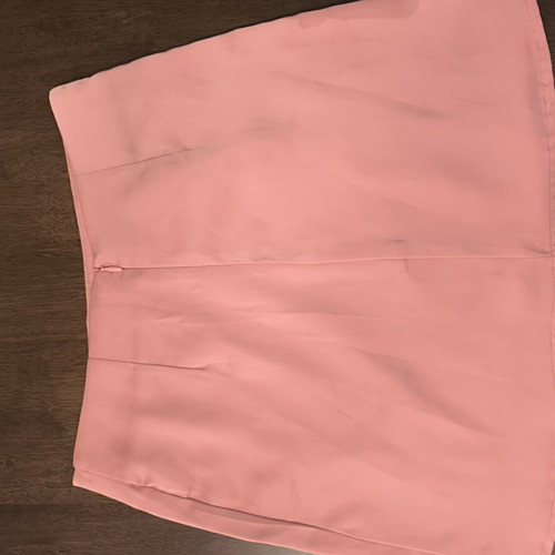 Pink Woman satin skirt new, pink, XS with front slit