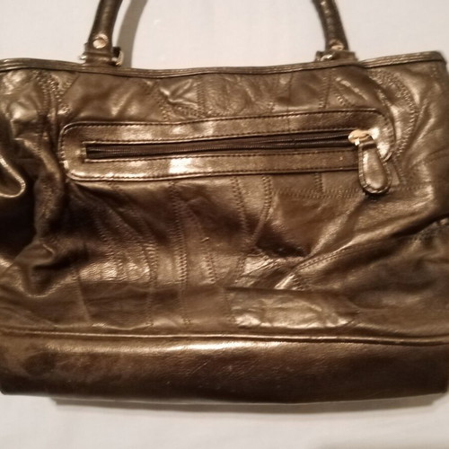 Leather women's handbag like new, black, 34x22 cm