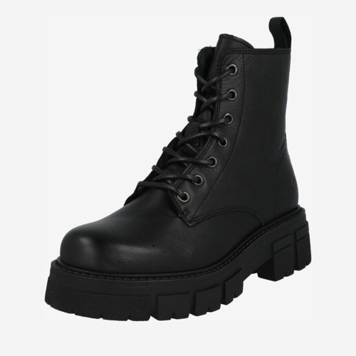 Apple of Eden leather women's ankle boots new, black, size 41