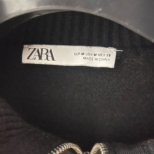 Zara sweatshirt used, size M, black and white