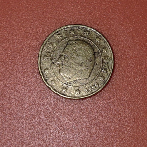 Rare Belgian 10 Cent Coin 1999 used with minting error