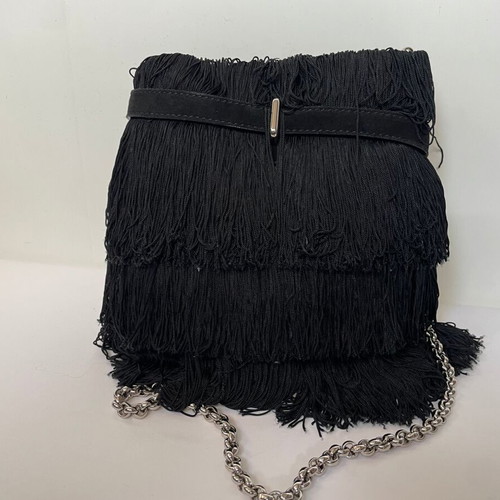 Christian Louboutin crossbody suede bag like new, black