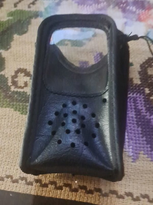 Vintage leather case for Yaesu CSC-90 walkie-talkie like new with strap
