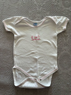 Baby bodysuit 12 months used with small stains