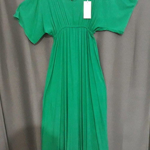 Plus Size γυναικείο φόρεμα καινούργιο, πράσινο, μέγεθος XXL, μακρύ με λάστιχο στη μέση