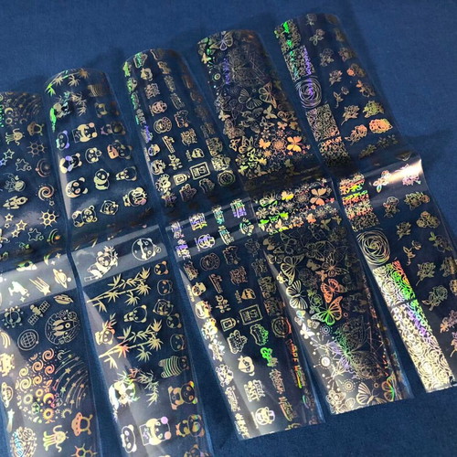Aurora Glass holographic nail stickers pack of 5 new