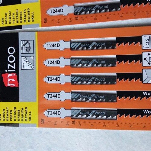 Sega T244D jigsaw blades new, pack of 5