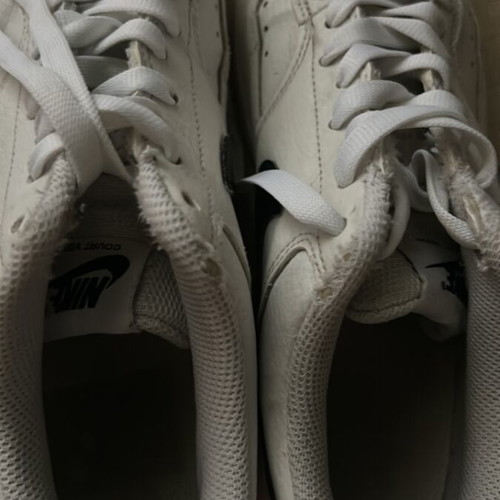Nike Court Vision shoes like new, size 38.5, black and white